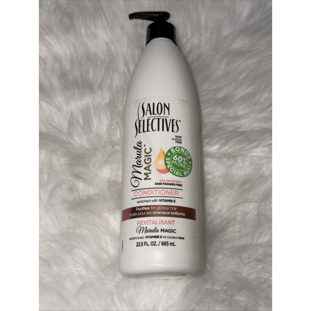 New Salon Selectives MARULA MAGIC Conditioner Bonus Size 22.5 fl oz pump